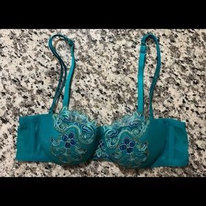 SOLD Gorgeous La Perla Paisley Teal Bra